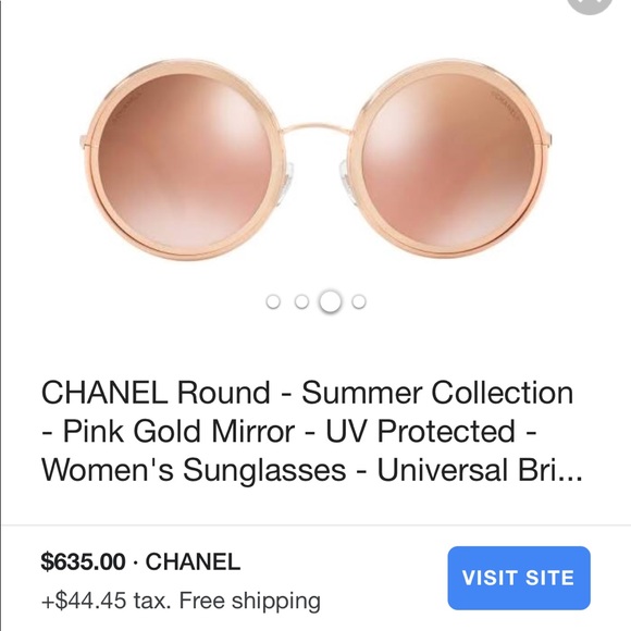 Rose gold chanel sunglasses - Picture 3 of 4